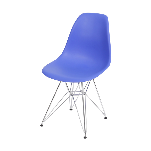 Eames Base Eiffel Metal Azul Escuro